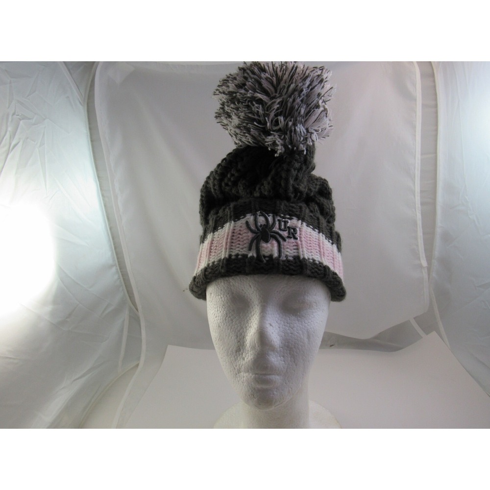 Richmond Spiders 47 Brand Knit Beanie Hat Pom Pom Pink White Gray Women's